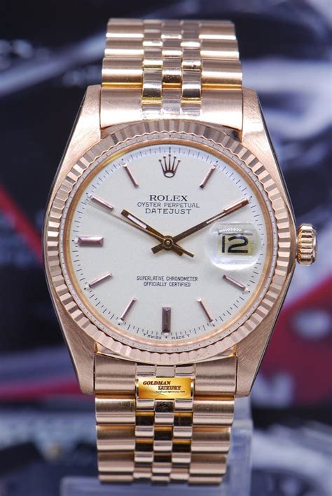 Rolex Oyster Perpetual Rose Gold 18kt 0.750 Ovetto RARE 